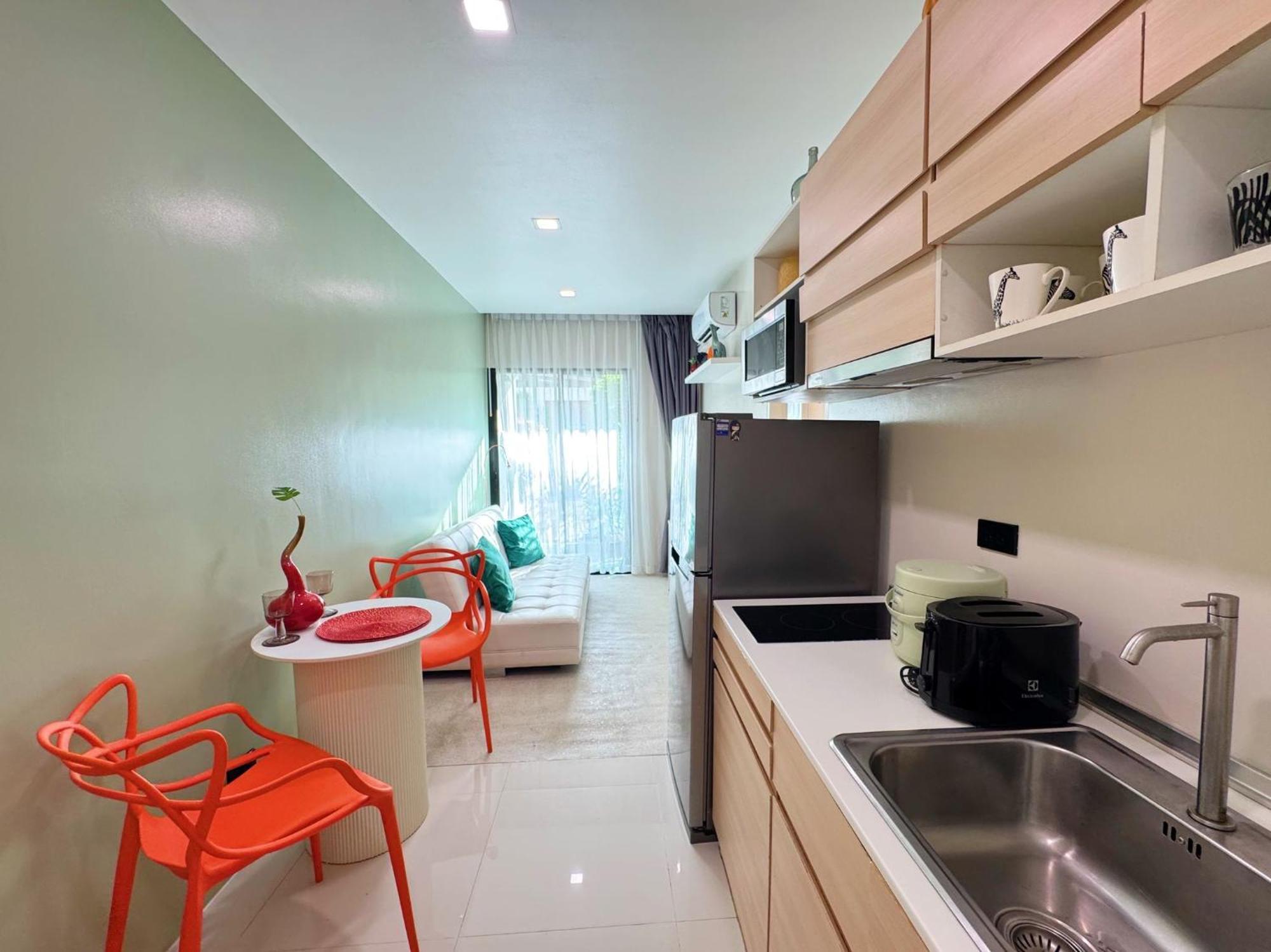 Green Home 1Br Terrace, Pool, Gym Near Nice Beach Nai Yang Beach Exteriör bild