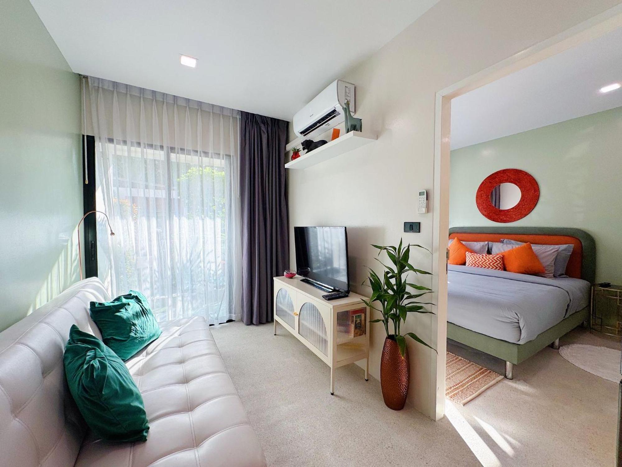 Green Home 1Br Terrace, Pool, Gym Near Nice Beach Nai Yang Beach Exteriör bild